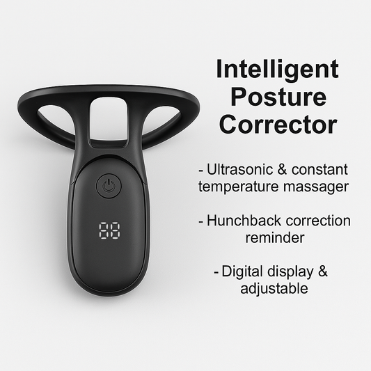 Posture Corrector – Ultrasonic Massager with Hunchback Reminder & Digital Display